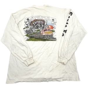 VINTAGE SINGLE STITCH men's THE ATCHISON SANTA FE RAILWAY CO t-shirt LARGE